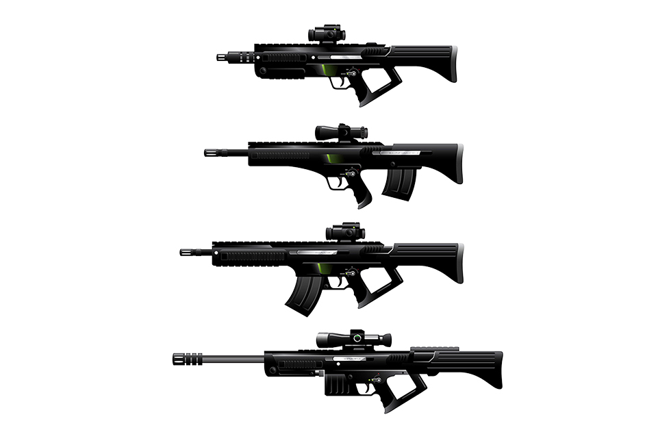 modern weapons